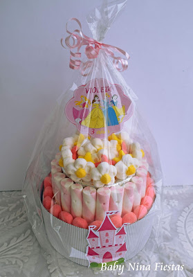 tarta de chuches princesas Disney