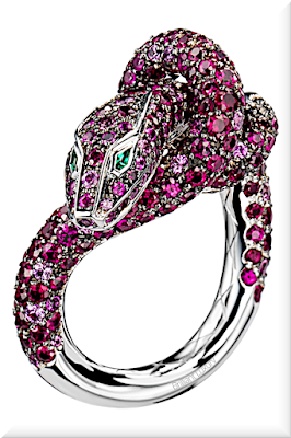 ♦Boucheron Paris Kaa Snake ruby ring #boucheron #jewelry #brilliantluxury