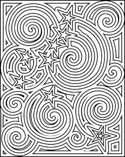 Coloring page inspired by Alaska's flag- Ursa Major and the North Star available in jpg and transparent PNG