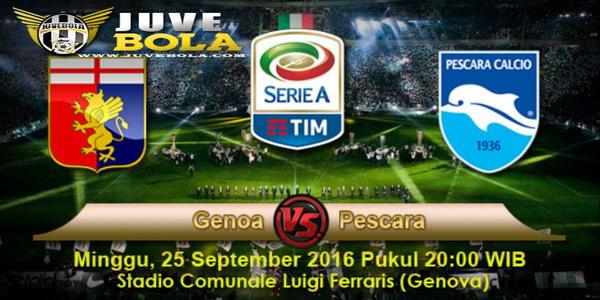  Prediksi genoa vs pescara 25 september 2016