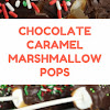 CHOCOLATE CARAMEL MARSHMALLOW POPS #christmas #snack