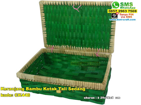 Keranjang Bambu Kotak Tali Jumbo  Souvenir Pernikahan