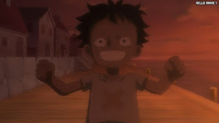 ワンピースアニメ 1030話 ルフィ 幼少期 かわいい Monkey D. Luffy | ONE PIECE Episode 1030