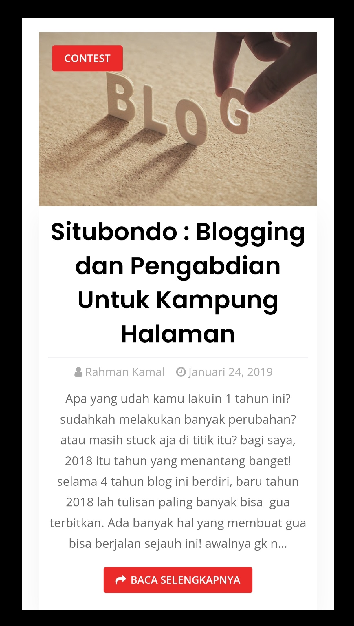 Blogger Situbondo, Kabupaten Situbondo