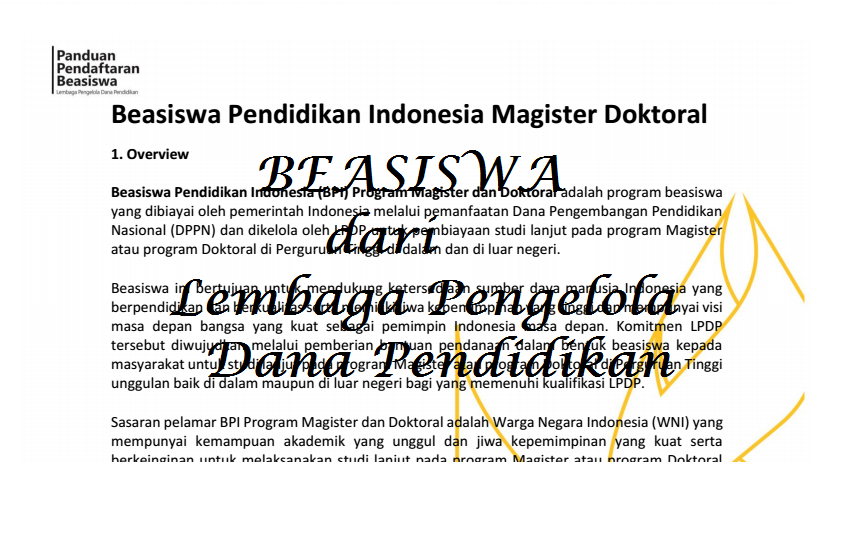 Fokus Guru: Buku Pendaftaran BEASISWA LPDP resmi Dari Pemerintah