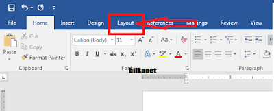 Cara Mengatur Margin Pada Microsot Word - Langkah 1