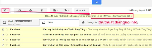 Cách xóa toàn bộ thư trong gmail nhanh nhất