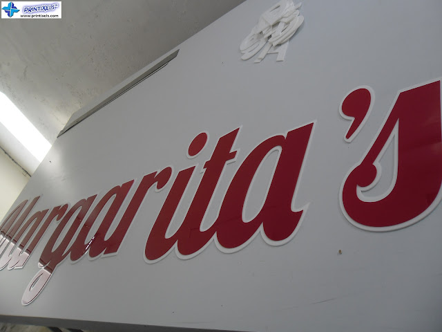 Laser Cut Acrylic Signage - Margarita's