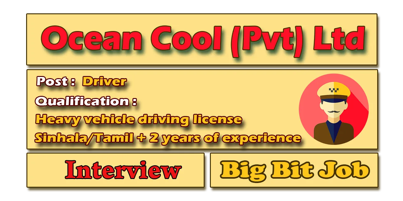 Ocean Cool (Pvt) Ltd Job Vacancies - Drivers 2023