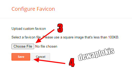 Merubah favicon bawaan blogger