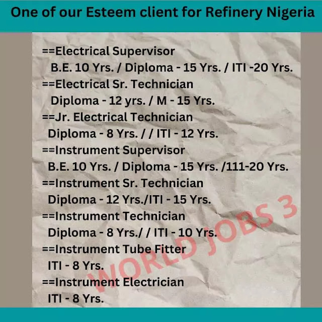 One of our Esteem client for Refinery  Nigeria