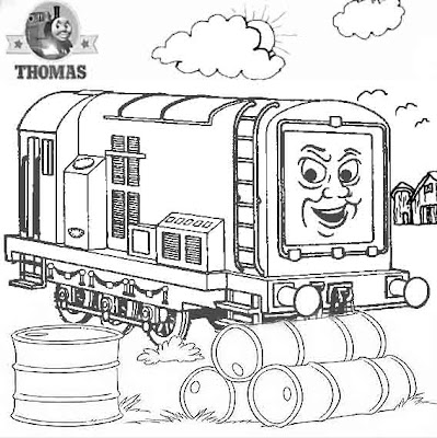 Thomas and friends coloring 4 children Diesel Does It Again