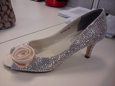 Sparkly Shoes on The Incredible Model Of Wedding Shoes 2012