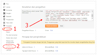 Preferensi Penelusuran,setting blogger,pengaturan blogger,setelan blogger,edit