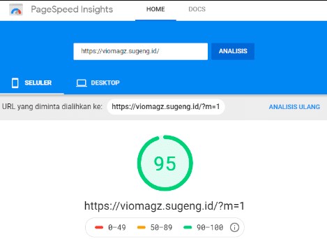 Kecepatan Loading Template VioMagz