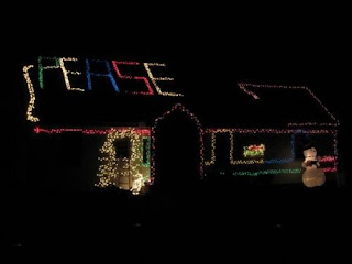 Home with Christmas Lights