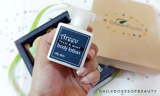 Green Route Natural Subscription Box Review | Summer Soak Box | Areev Tulsi & Mint Moisturizer 