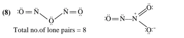 No of lone pairs in N2O