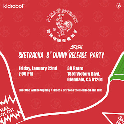 Sketracha 8” Dunny by Sket One x Kidrobot Release Party at 3DRetro!