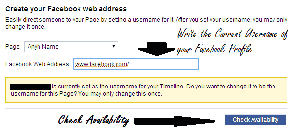 Change Facebook Username After Exceeding Limit