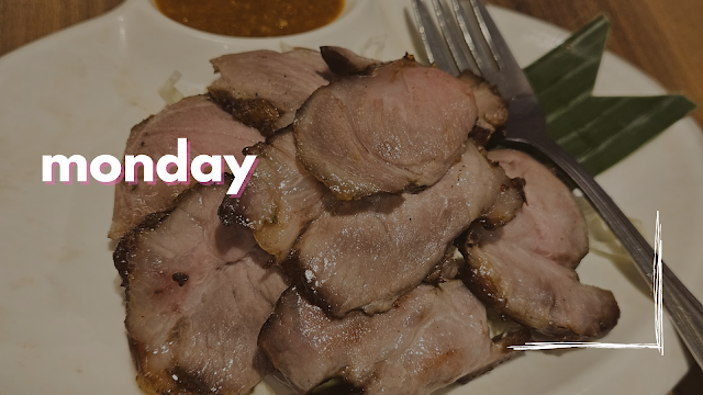 Monday - Charcoal Grilled Sliced Pork Steak