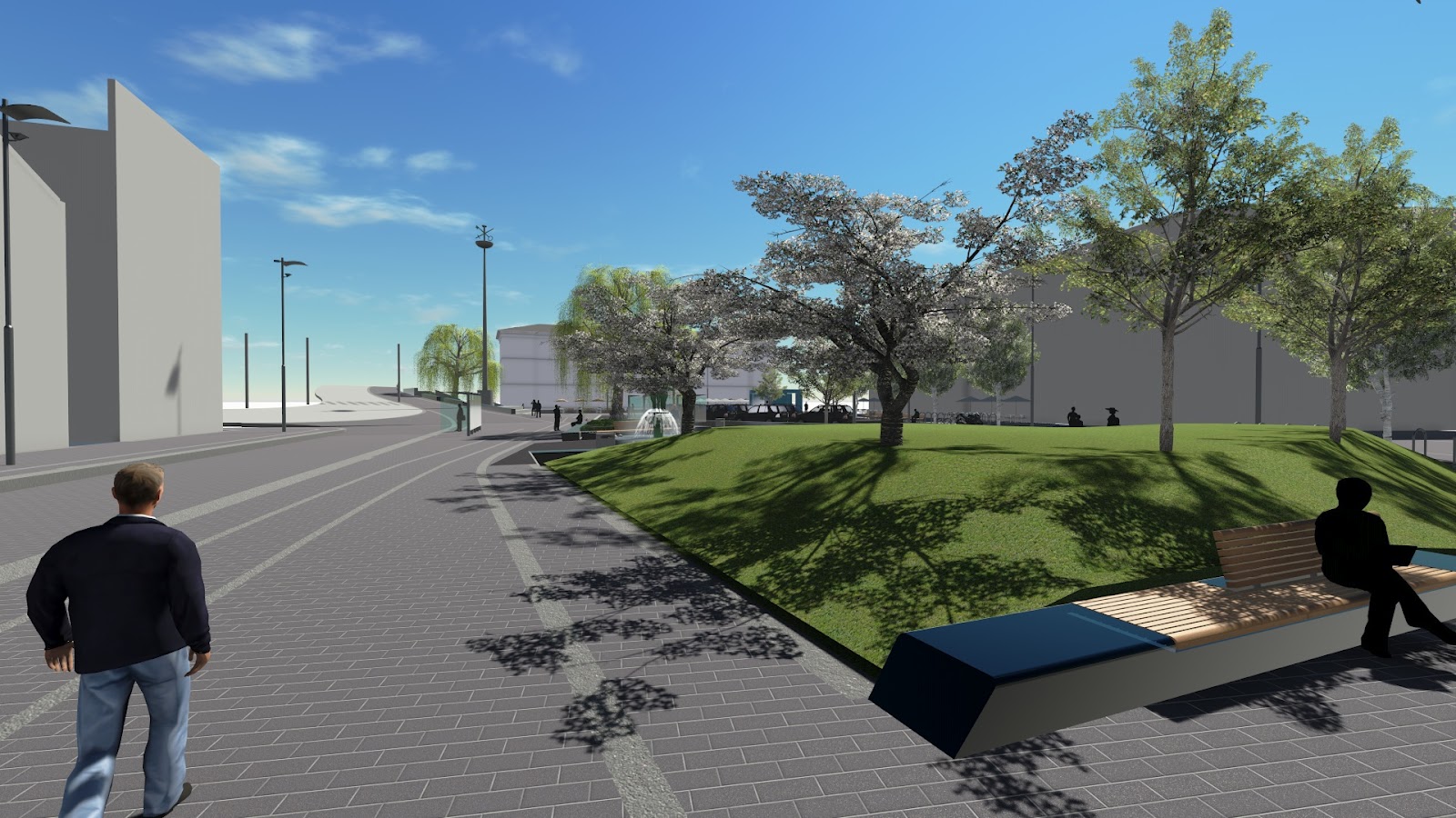 Revit Landscape - Urban Design: Lumion - Revit Landscape - Urban Space