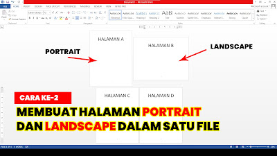 Halaman Portrait dan Landscape Word