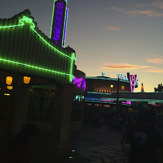 cars land at night 