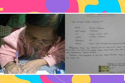 Nenek 67 Tahun Ini, Tolak BLT Hingga Buat Surat Pernyataan Bermaterai, Merasa Masih Sehat dan Kuat