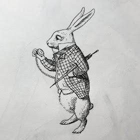 10-The-white-rabbit-Stippling-Art-Drawings-Kyle-Zhang-www-designstack-co