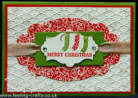 Hang Up Your Stockings Christmas Card by Stampin' Up! Demonstrator Bekka Prideaux - these are the stockings from the lovely Owl Occasions Stamp Set