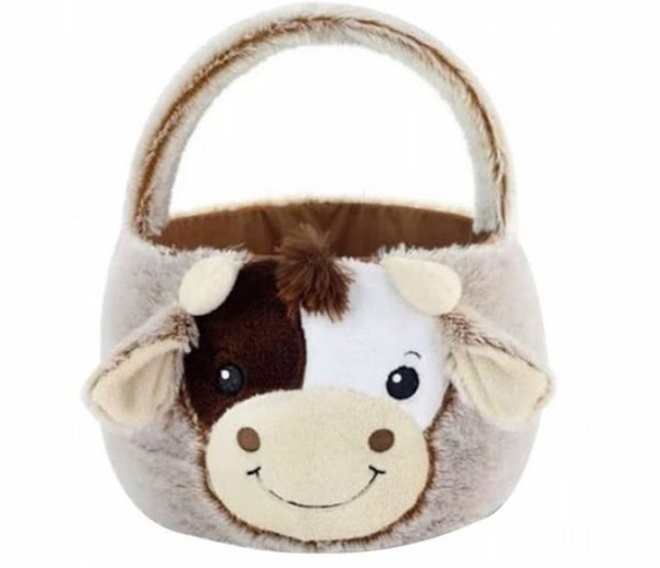 Image: Cow Easter Basket, with Plush Ears