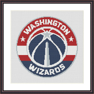 Washington Wizards simple cross stitch design