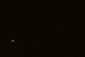 Venus and Pleiades with T5i at 300mm