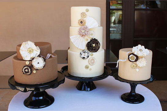 Superfine contributed the above Mocha cake trio featuring three shades and
