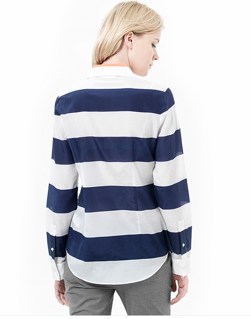 Bold Stripe Voile Shirt