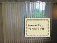 Such a easy way to fix Vertical blinds and takes just a few minutes!