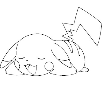 #12 Pikachu Coloring Page