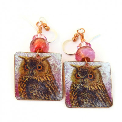 owl earrings gift for her