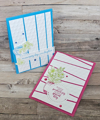 Everyday Details stampin up 3d embossing folder card