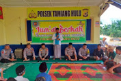 Jum'at Berkah, Polsek Tamiang Hulu Santuni Anak Anak Yatim dan Piatu