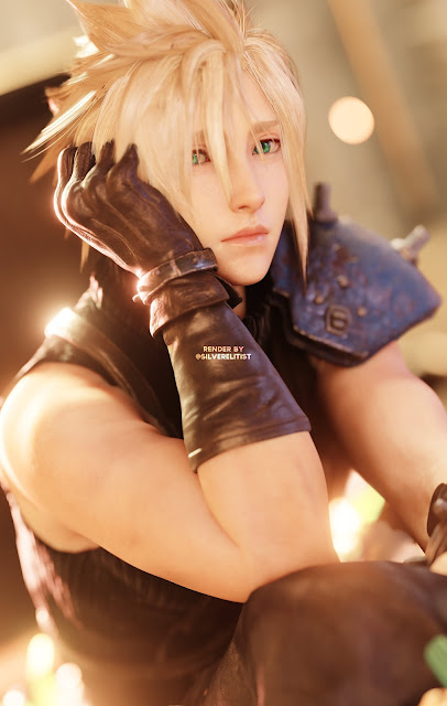 Render 3D de Cloud Strife por silverelitist