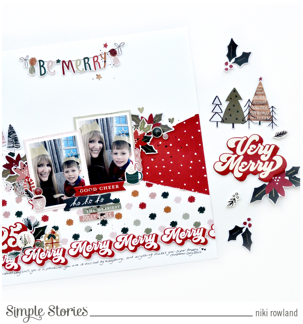 Simple Stories Boho Christmas 12 x 12 Cardstock Stickers