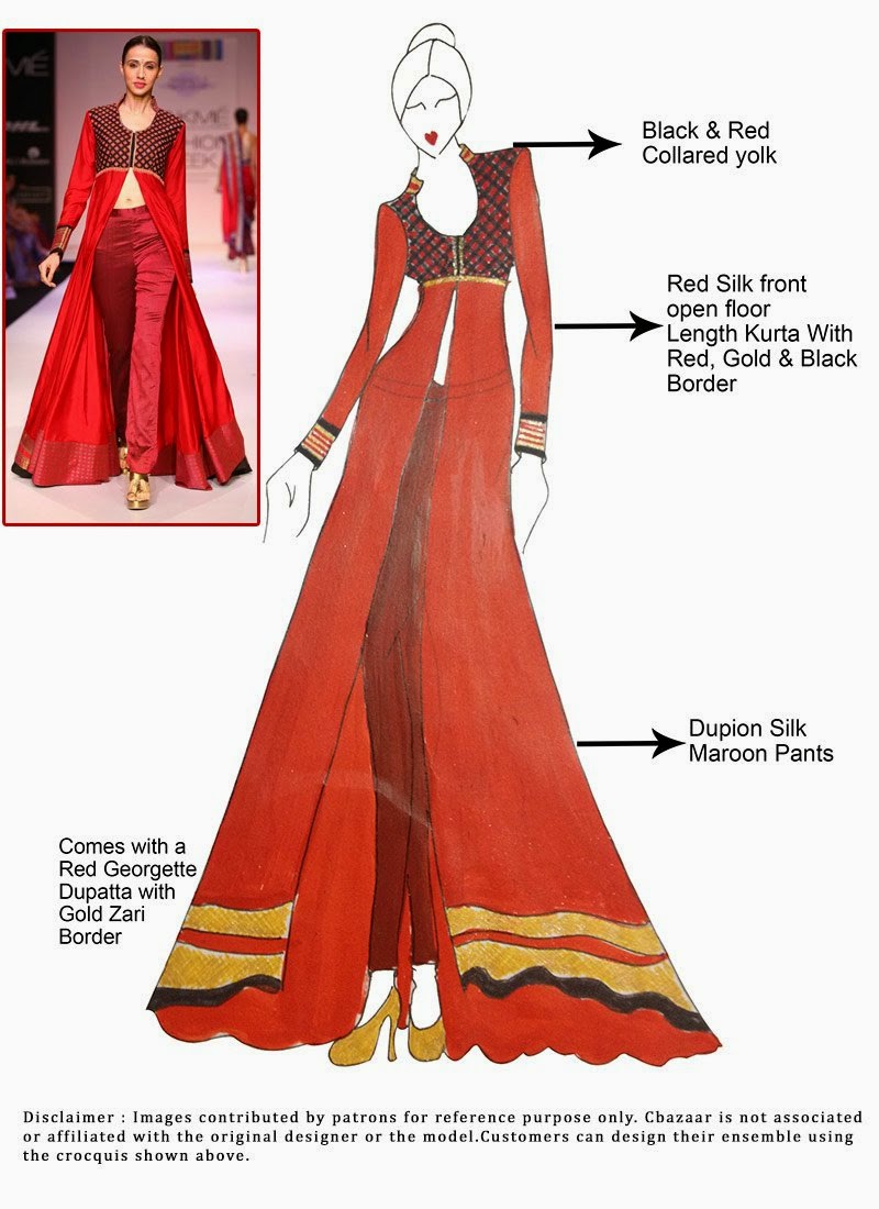 http://www.cbazaar.com/salwar-kameez/diy/diy-red-silk-ankle-length-anarkali-suit-p-slcdc1552.html