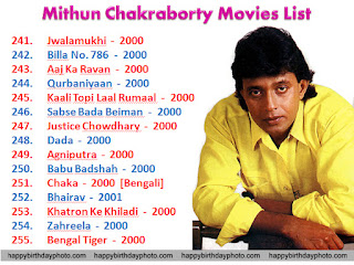 mithun chakraborty movie list 241 to 255