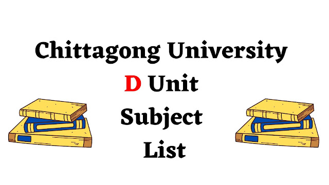 CU D Unit Subject List - BNTW