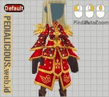 Gear Design Yi Sun Sin General's Costume Female Lost Saga