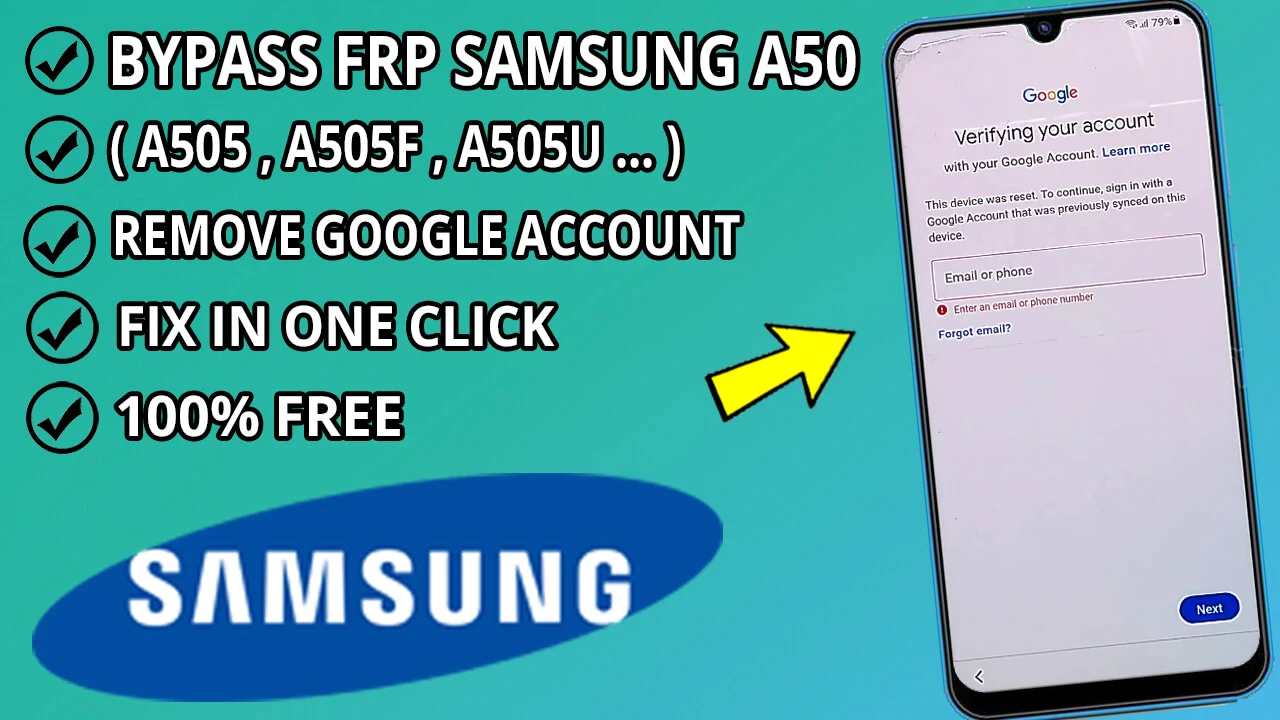 How To Bypass FRP Samsung A50 Android 11