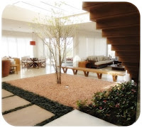 model taman minimalis dalam rumah