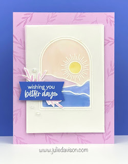 Stampin' Up! Better Days Card with Stained Glass Technique + Video ~ www.juliedavison.com #stampinup